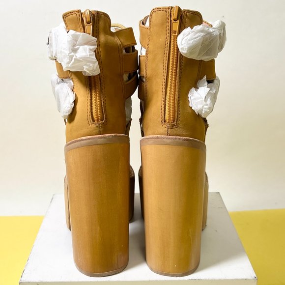 NIB Jeffrey Campbell Adner, Wheat Platform Boots - Picture 5 of 8
